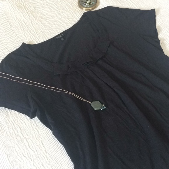 Talbots  |  ruffle tee - Picture 3 of 5